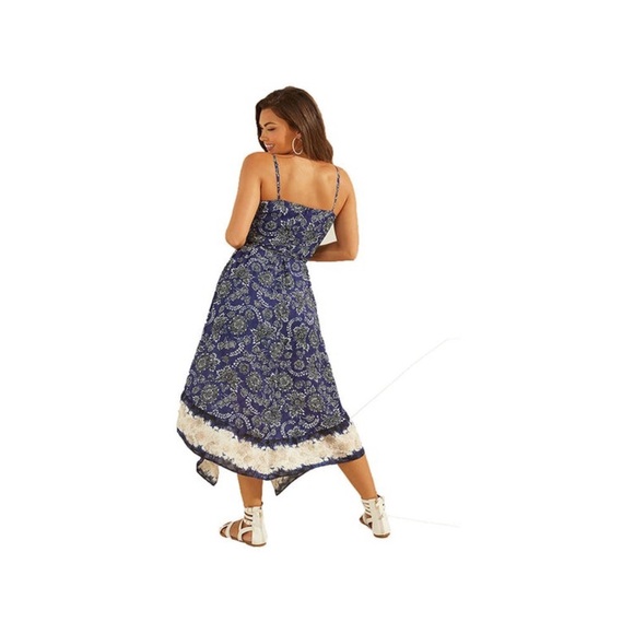 New GUESS Blue Print Flower Dress SZ XS - Picture 2 of 7